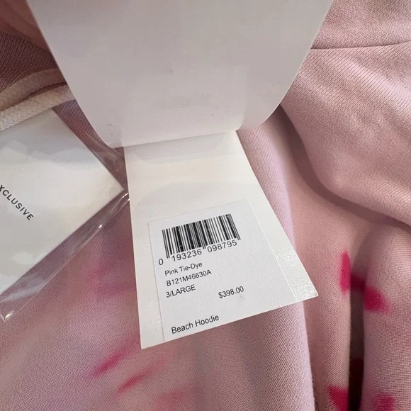 John Elliott Pink Tie-Dye Beach Hoodie - Picture 4 of 4